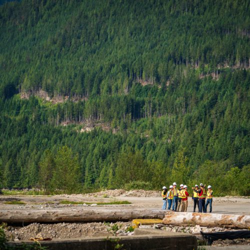 Site visit at Woodfibre near Squamish, BC