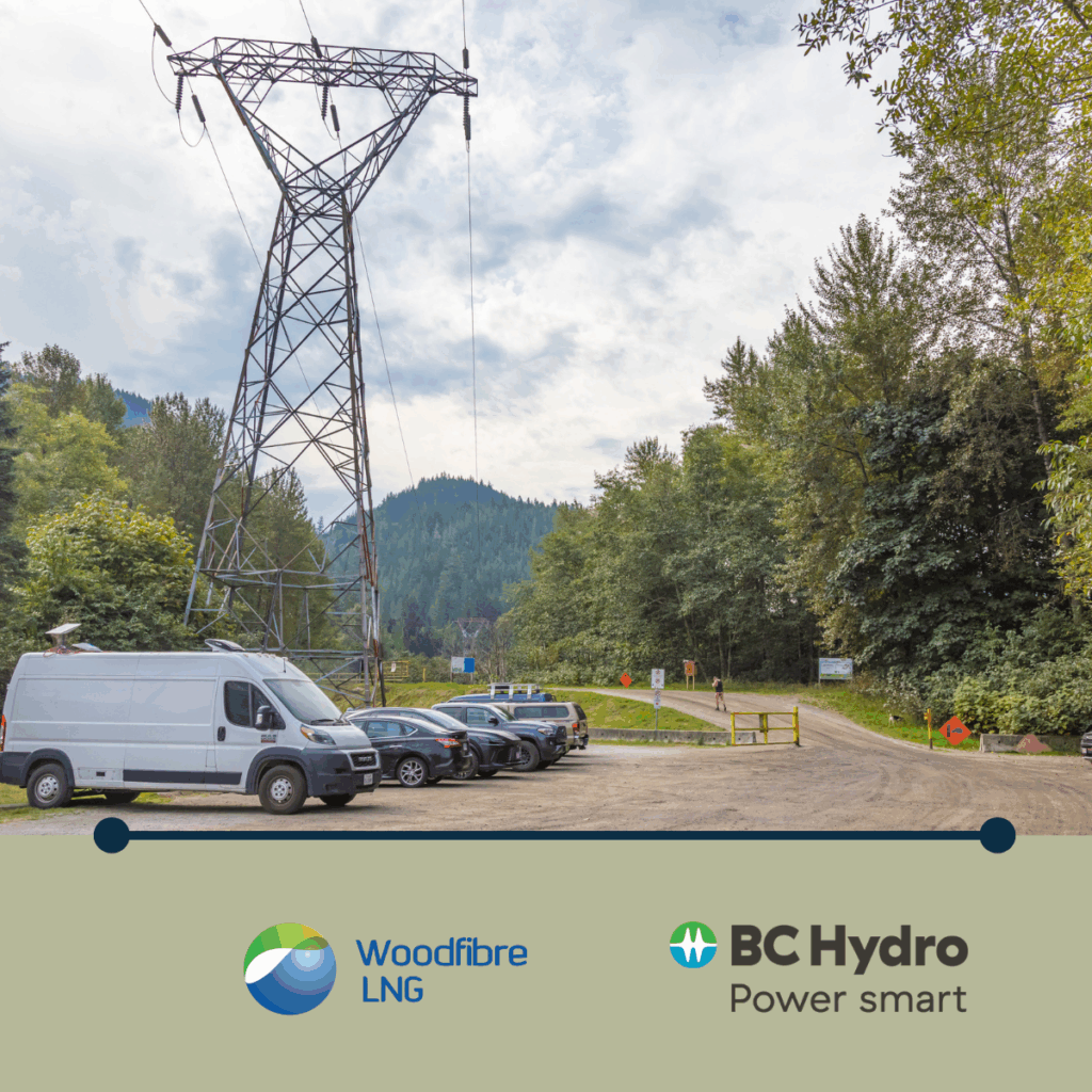 BC Hydro to build an additional power line to ensure Woodfibre LNG has reliable access to clean and renewable power
