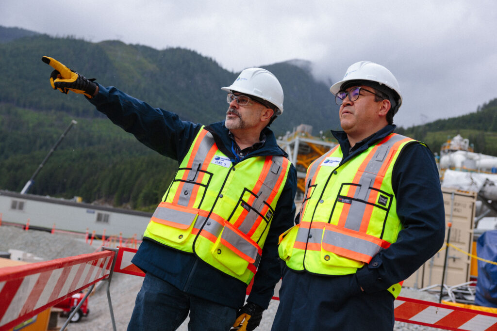 Squamish Nation Chairperson Wilson Williams Tours Woodfibre LNG